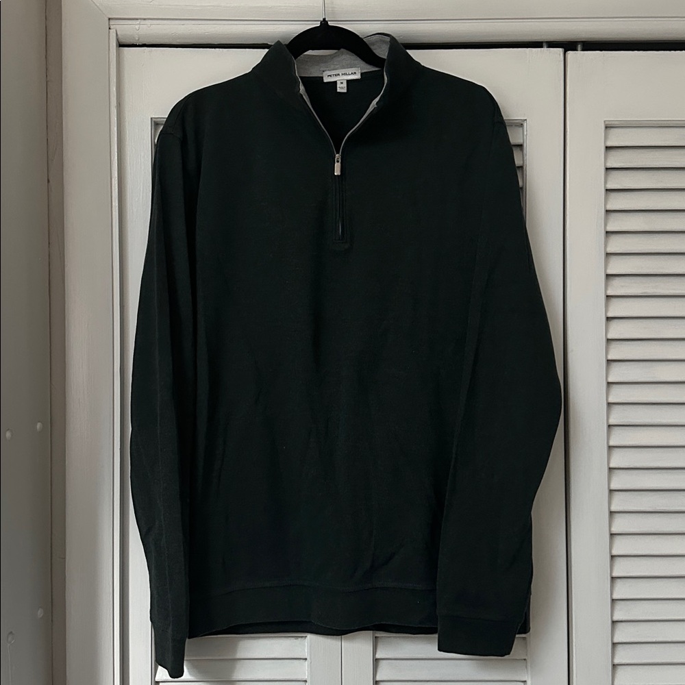 Hunter Green Quarter-Zip Pullover